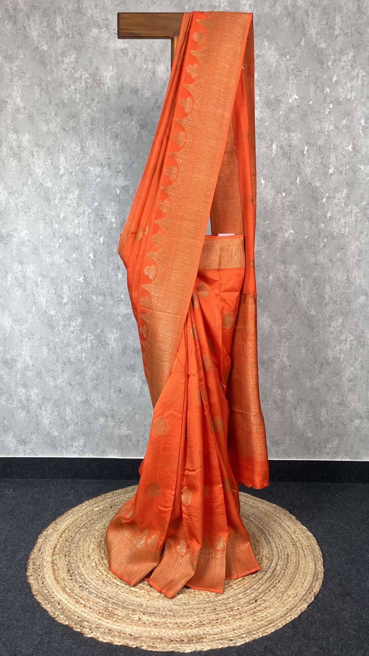 SEMI TUSSAR RAW SILK BANARASI SAREE