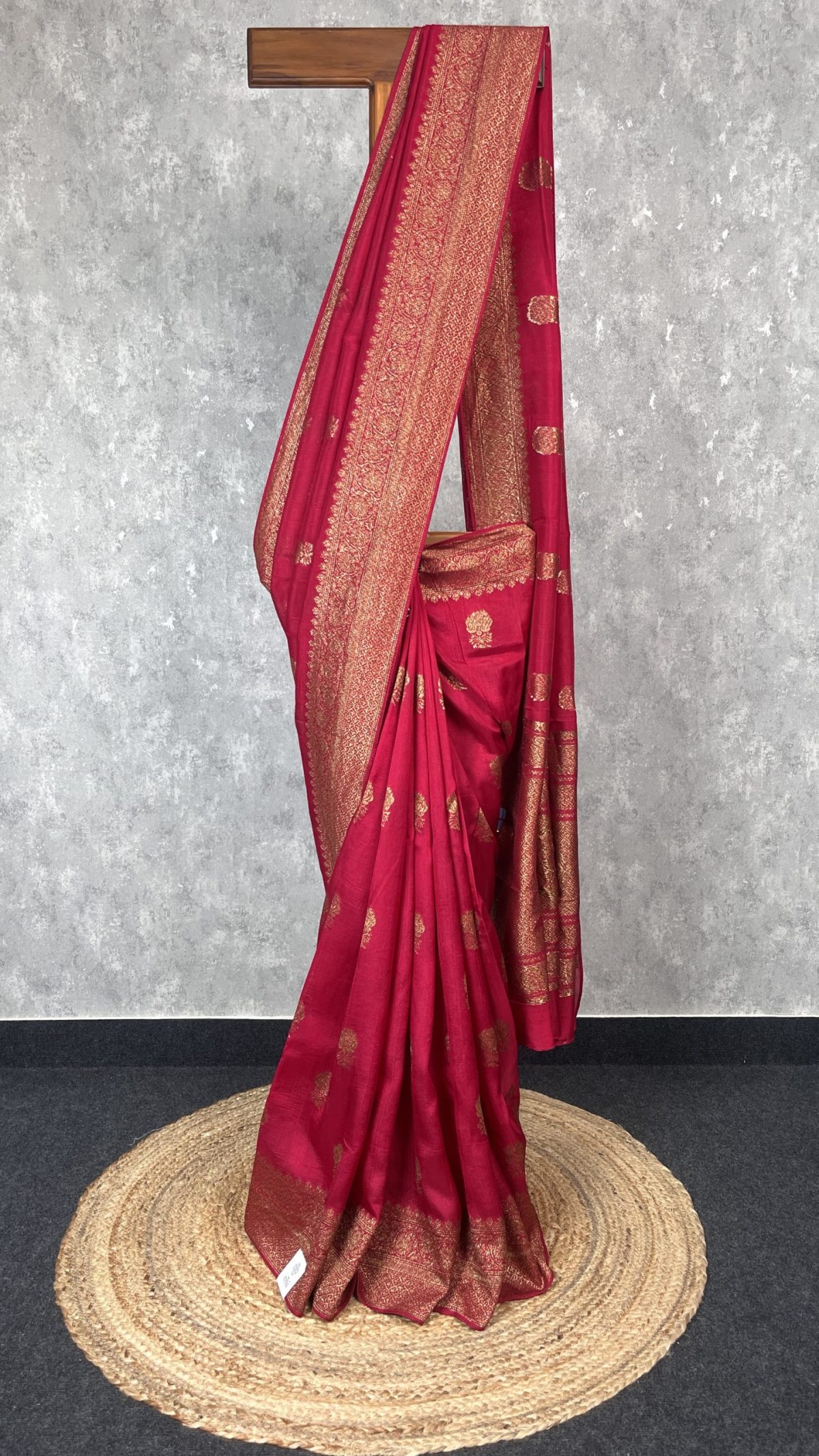 SEMI TUSSAR RAW SILK BANARASI SAREE