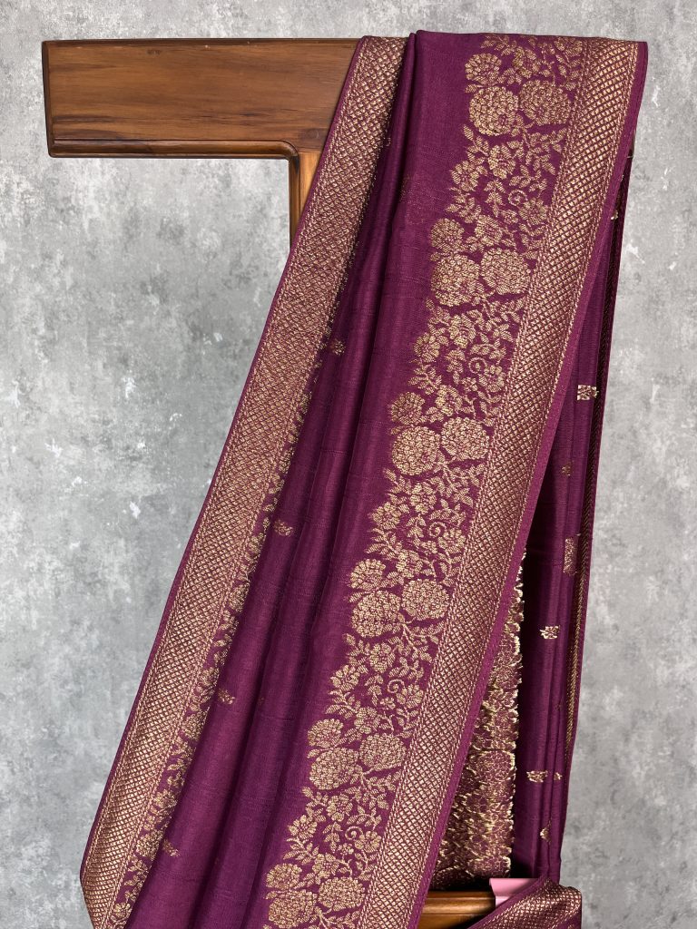 SEMI TUSSAR RAW SILK BANARASI SAREE - Image 2