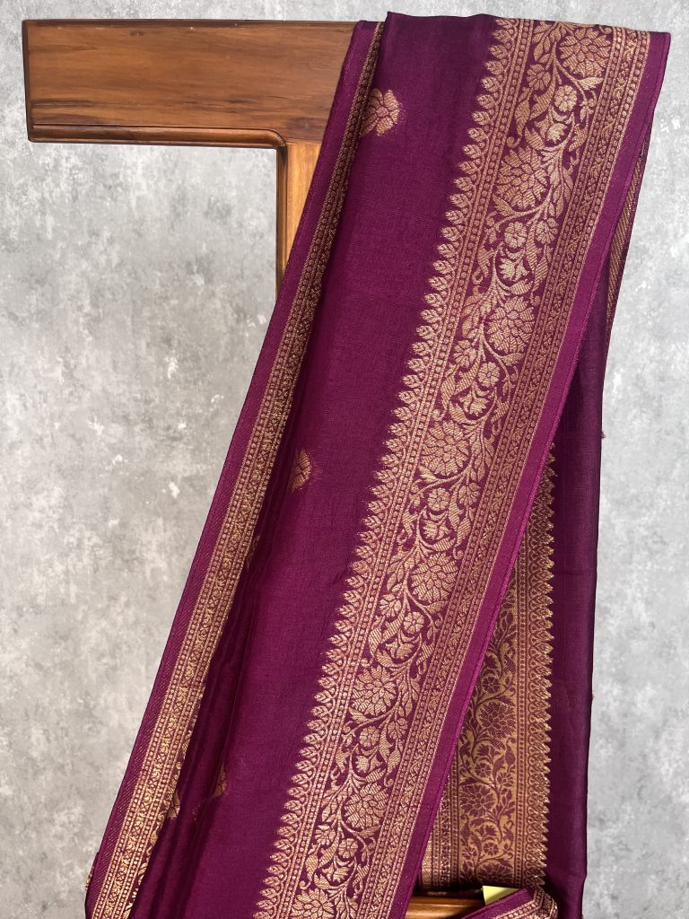 SEMI TUSSAR RAW SILK BANARASI SAREE - Image 3