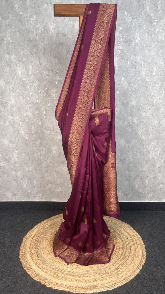 SEMI TUSSAR RAW SILK BANARASI SAREE