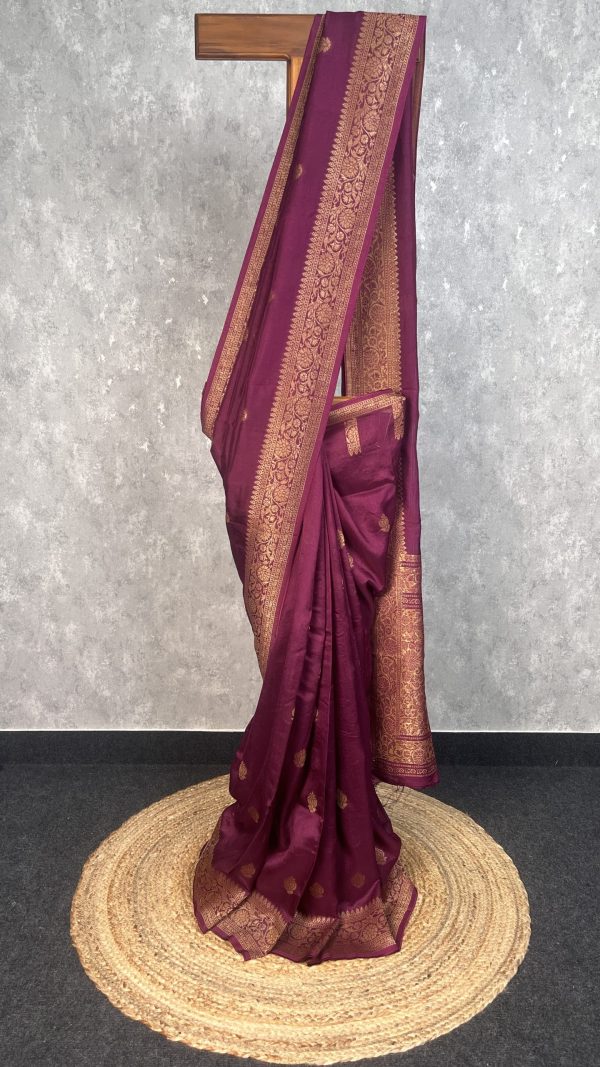 SEMI TUSSAR RAW SILK BANARASI SAREE