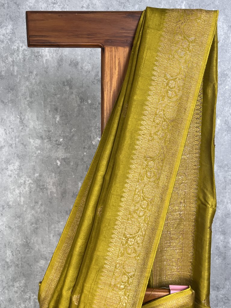 SEMI TUSSAR RAW SILK BANARASI SAREE - Image 2