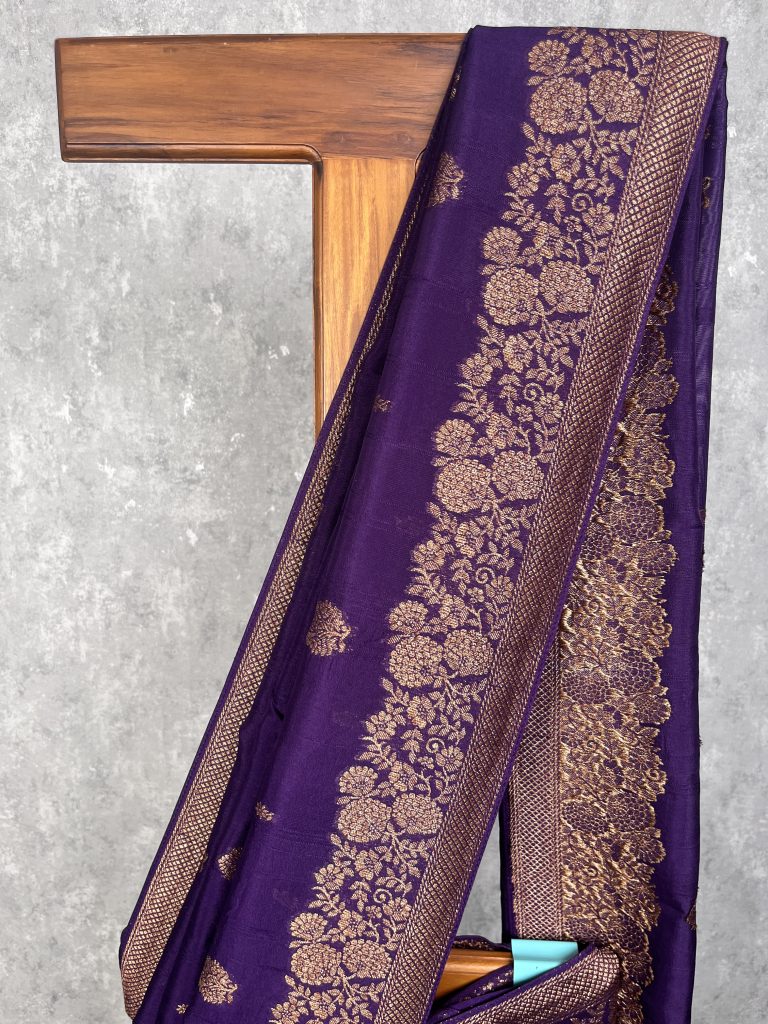 SEMI TUSSAR RAW SILK BANARASI SAREE - Image 2