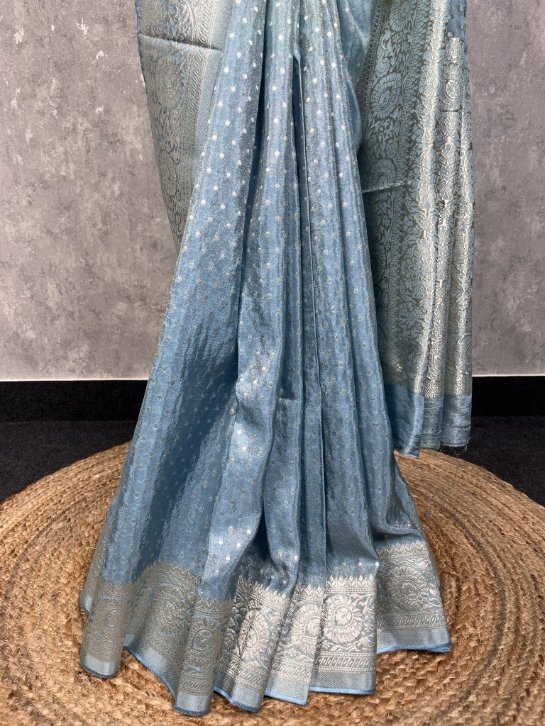 VISCOSE TISSUE GEORGETTE BANARASI SAREE - Image 3