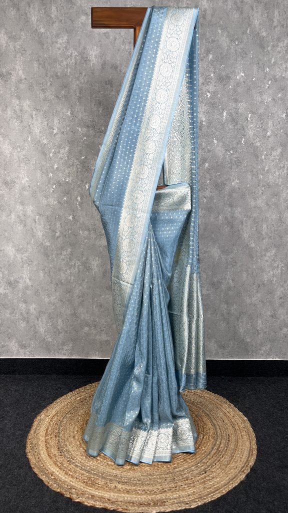 VISCOSE TISSUE GEORGETTE BANARASI SAREE