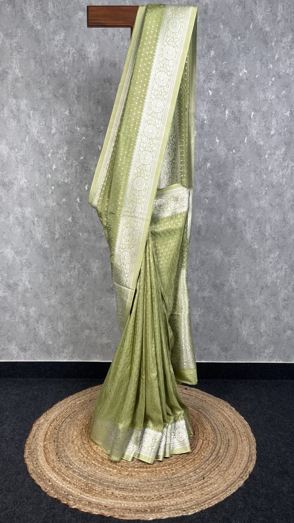 VISCOSE TISSUE GEORGETTE BANARASI SAREE