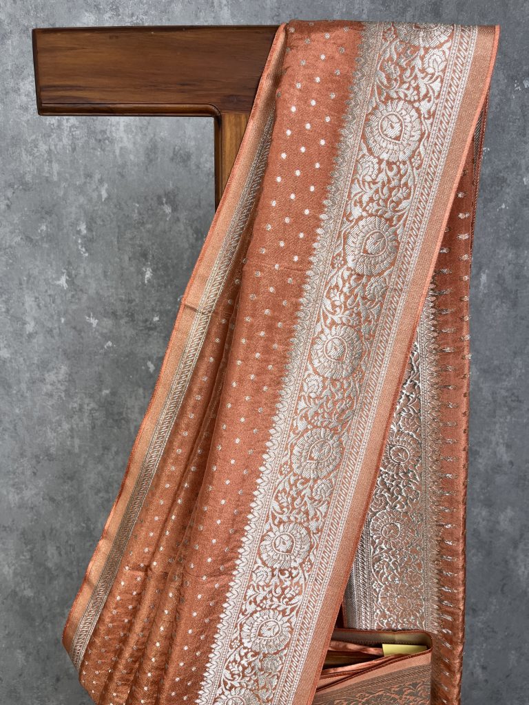 VISCOSE TISSUE GEORGETTE BANARASI SAREE - Image 3