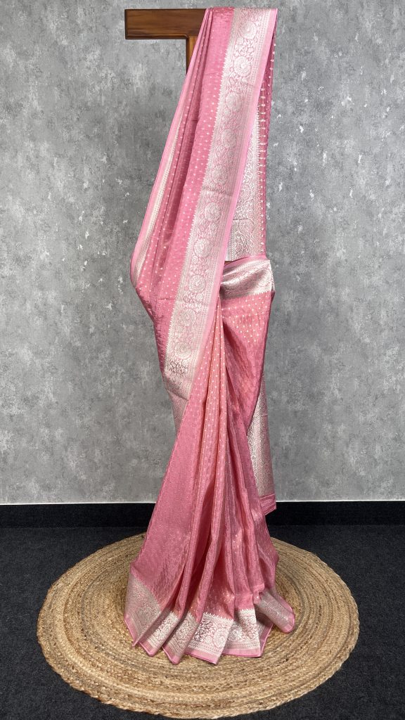 VISCOSE TISSUE GEORGETTE BANARASI SAREE