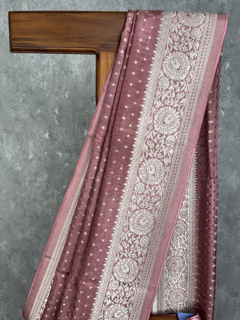 VISCOSE TISSUE GEORGETTE BANARASI SAREE - Image 2