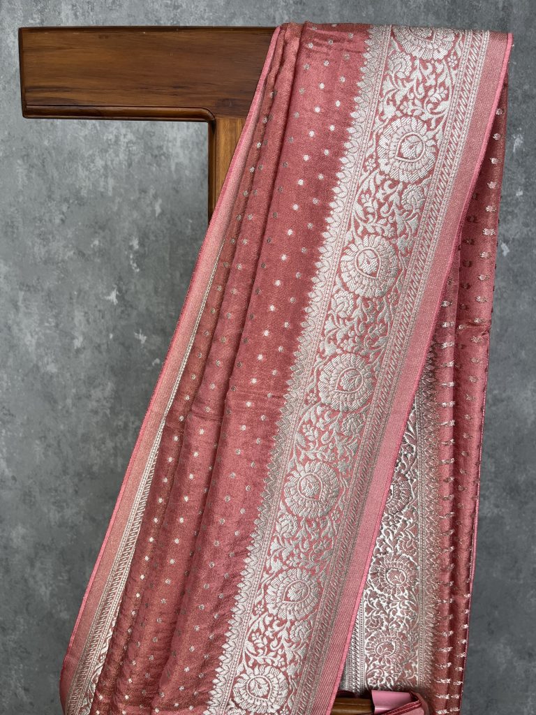 VISCOSE TISSUE GEORGETTE BANARASI SAREE - Image 2