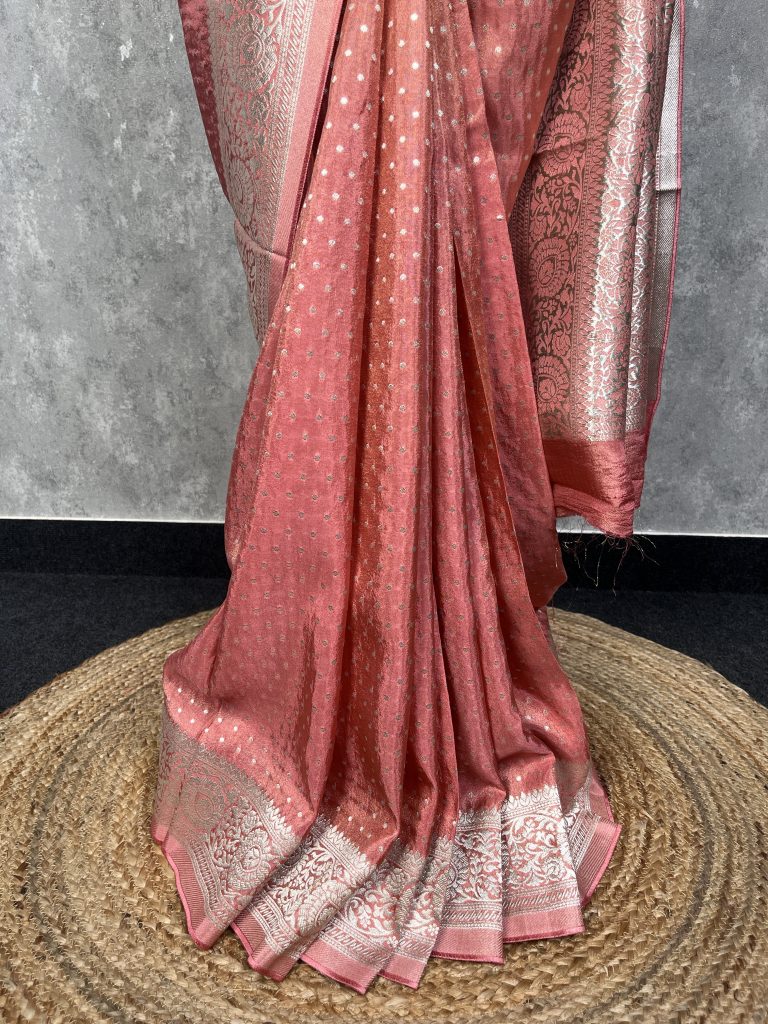VISCOSE TISSUE GEORGETTE BANARASI SAREE - Image 3