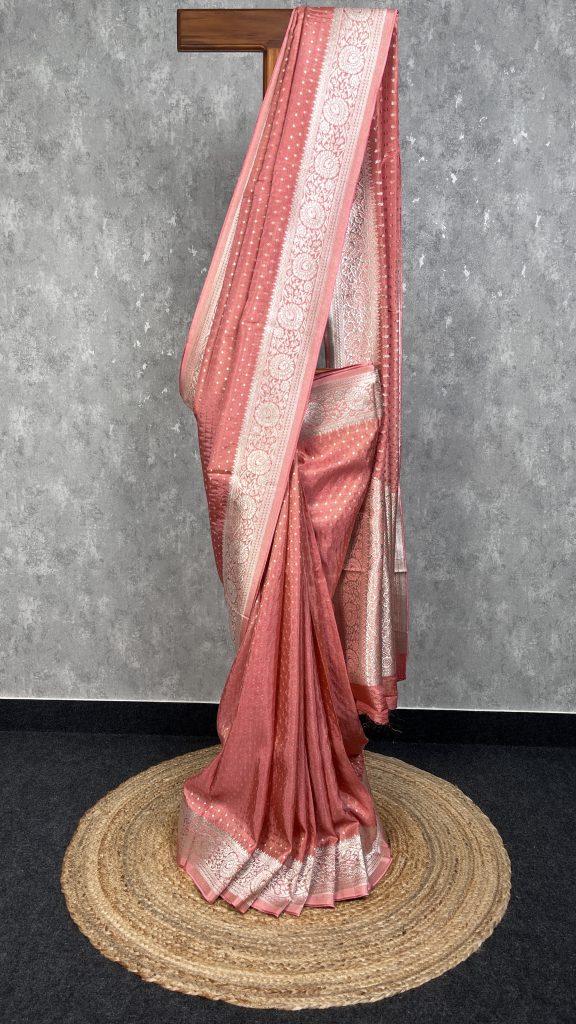 VISCOSE TISSUE GEORGETTE BANARASI SAREE