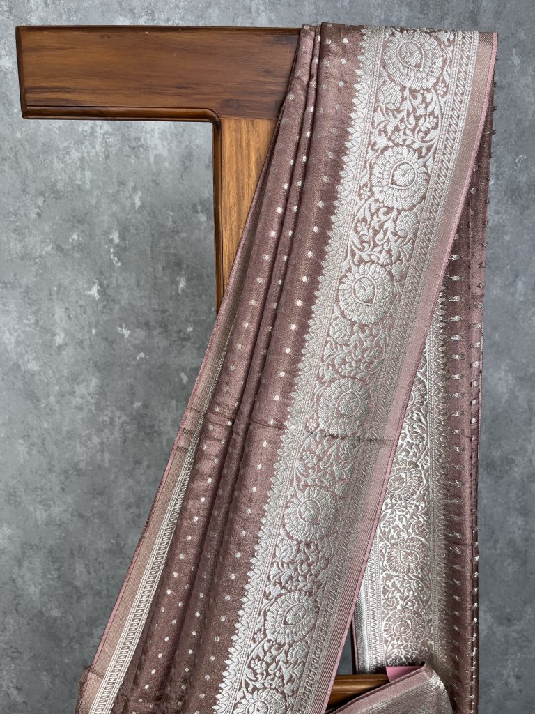 VISCOSE TISSUE GEORGETTE BANARASI SAREE - Image 2