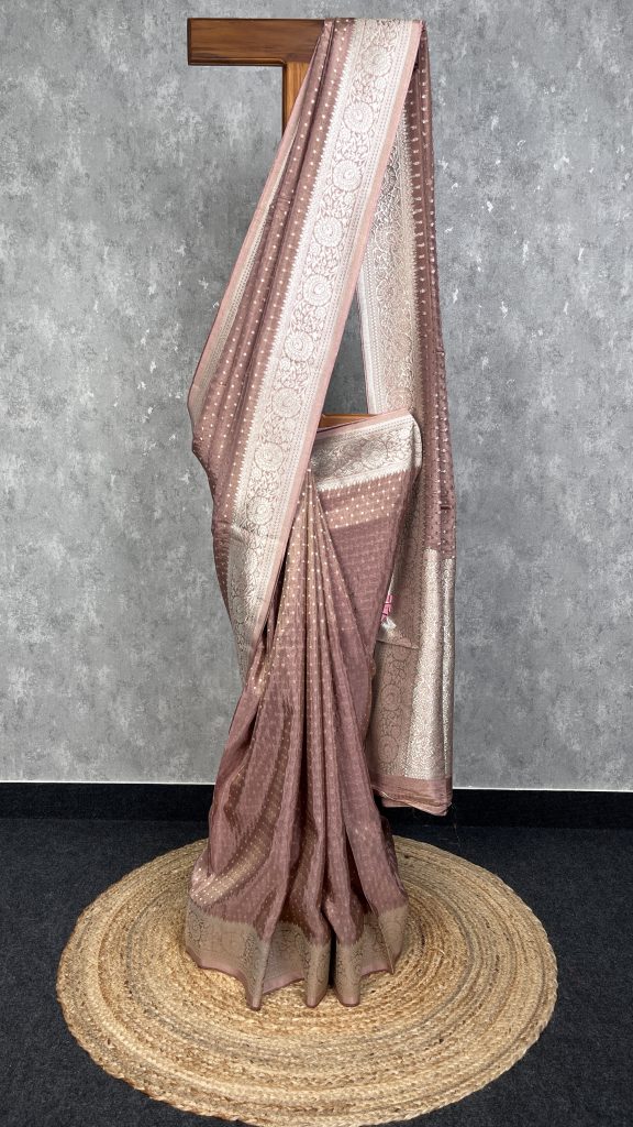 VISCOSE TISSUE GEORGETTE BANARASI SAREE