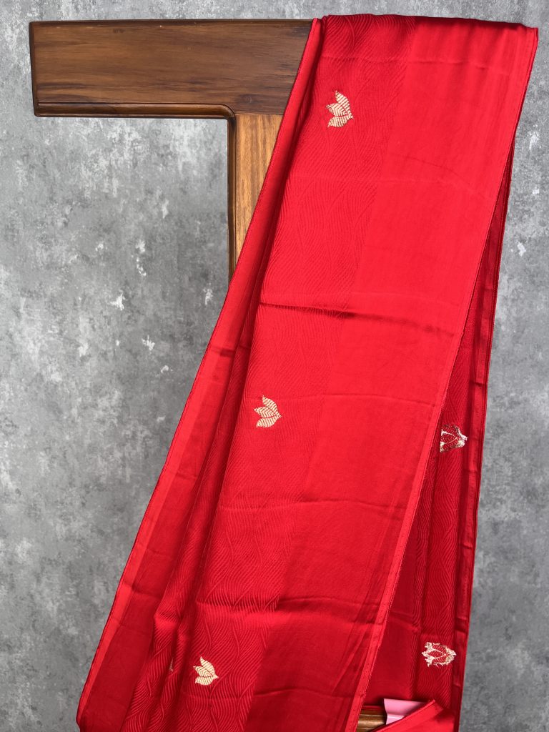 SATIN SILK BANARASI SAREE - Image 3
