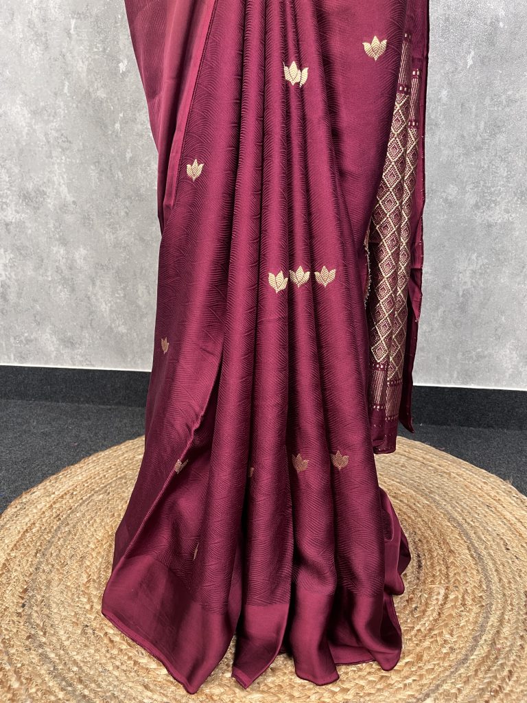 SATIN SILK BANARASI SAREE - Image 2
