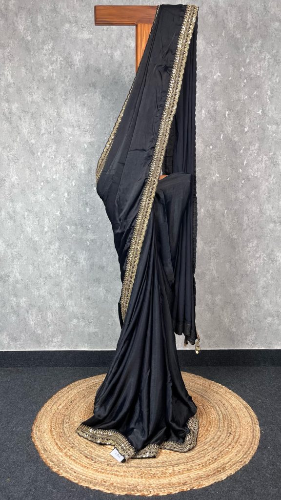 CREPE SILK EMBROIDERY SAREE