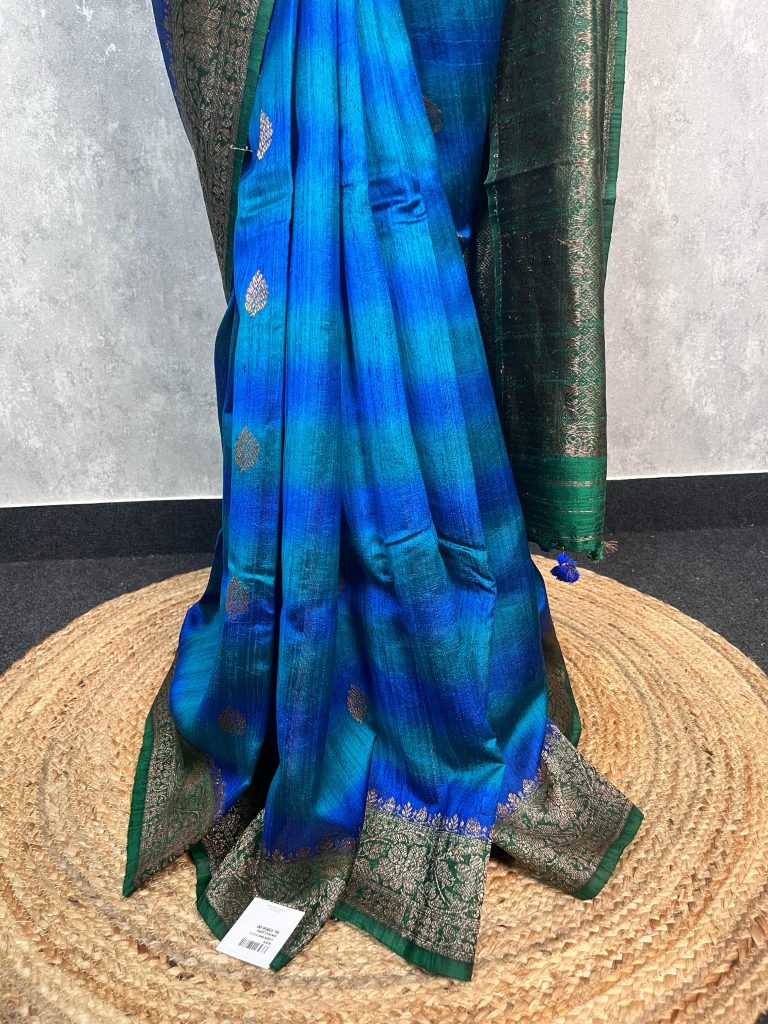 TUSSAR RAW SILK BANARASI SAREE - Image 3