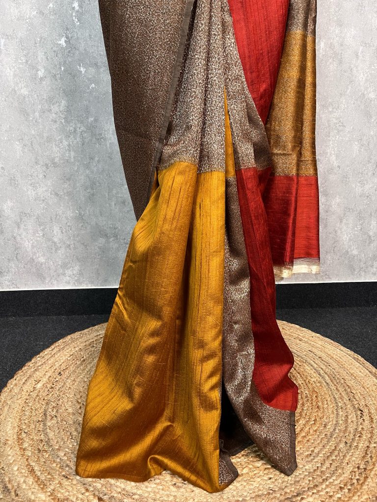 TUSSAR RAW SILK BANARASI SAREE - Image 2