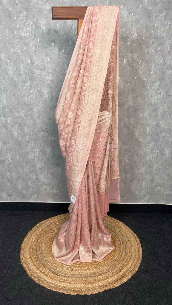 GEORGETTE WATER ZARI BANARASI SAREE