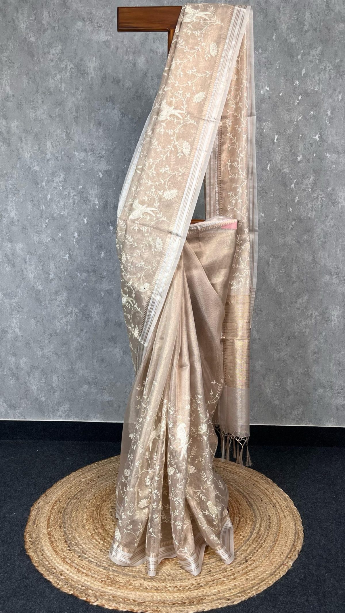 TISSUE KOTA EMBROIDERY SAREE