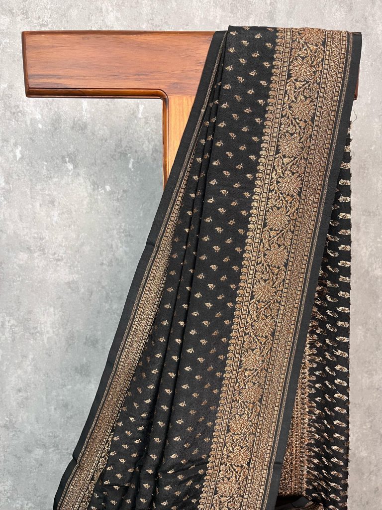 VISCOSE CREPE SILK BANARASI SAREE - Image 2