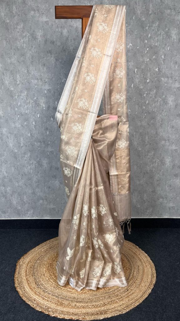 TISSUE KOTA EMBROIDERY SAREE