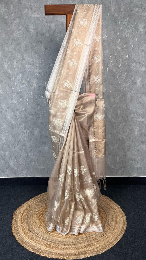 TISSUE KOTA EMBROIDERY SAREE