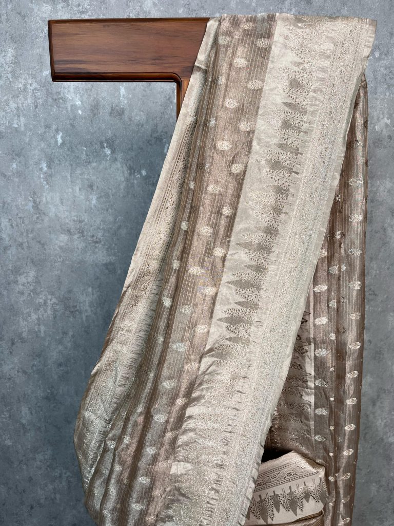 TISSUE SILK ORGANZA BANARASI SAREE - Image 2