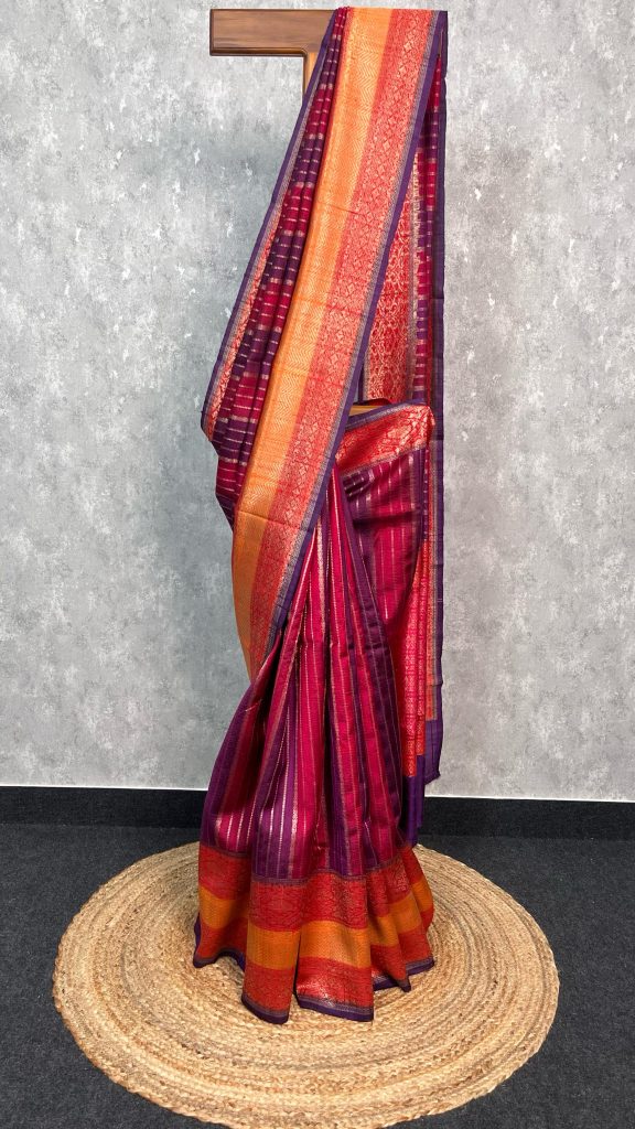 TUSSAR RAW SILK BANARASI SAREE