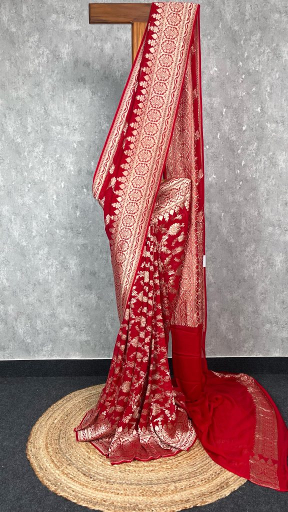 SILK GEORGETTE BANARASI SAREE