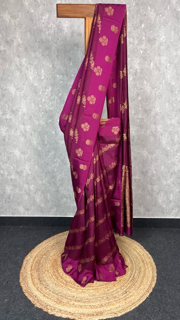 SEMI TUSSAR RAW SILK BANARASI SAREE