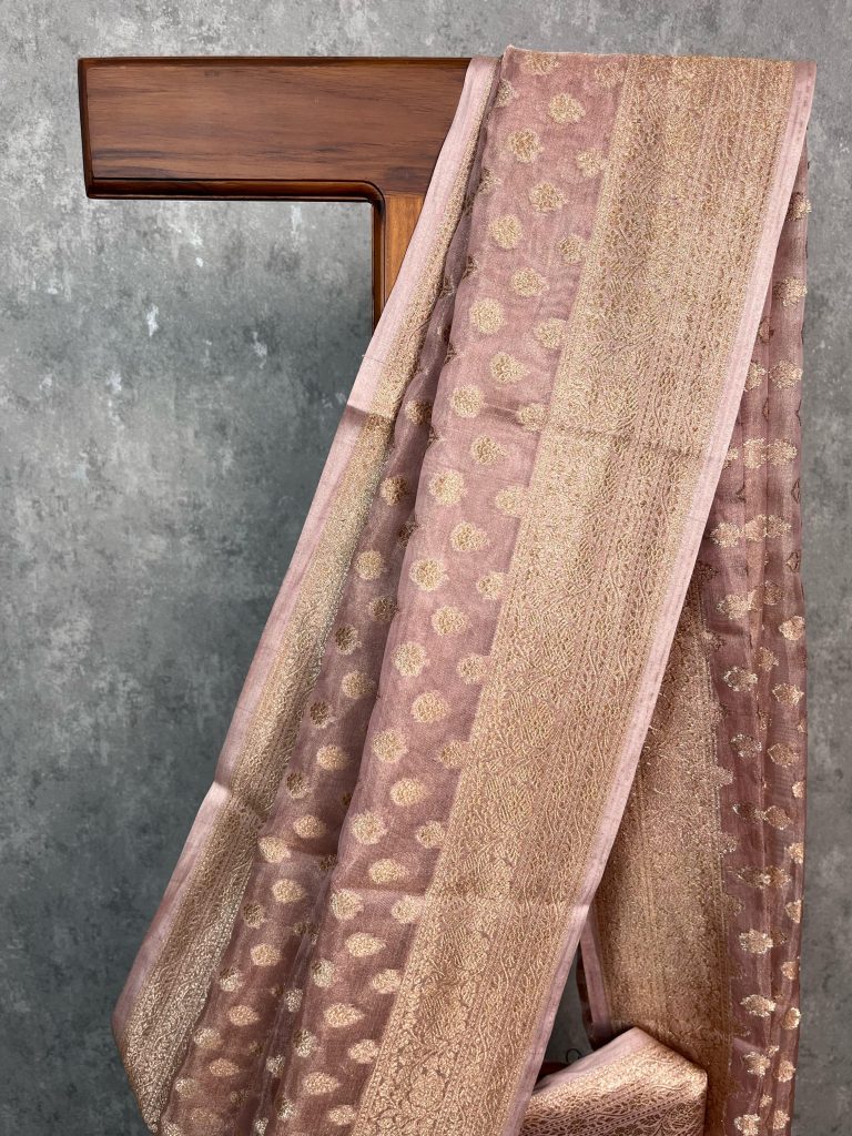 TISSUE ORGANZA BANARASI SAREE - Image 2