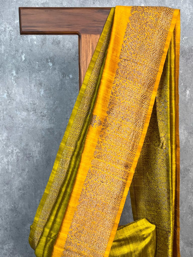 TUSSAR RAW SILK BANARASI SAREE - Image 2