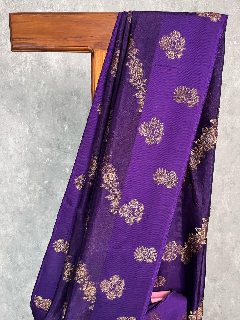 SEMI TUSSAR RAW SILK BANARASI SAREE - Image 2