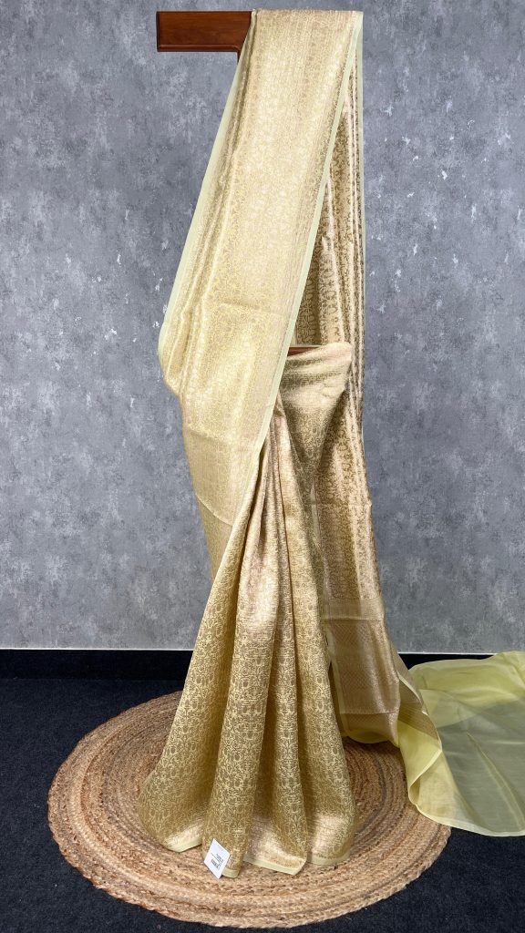 SILK ORGANZA WATER ZARI BANARASI SAREE