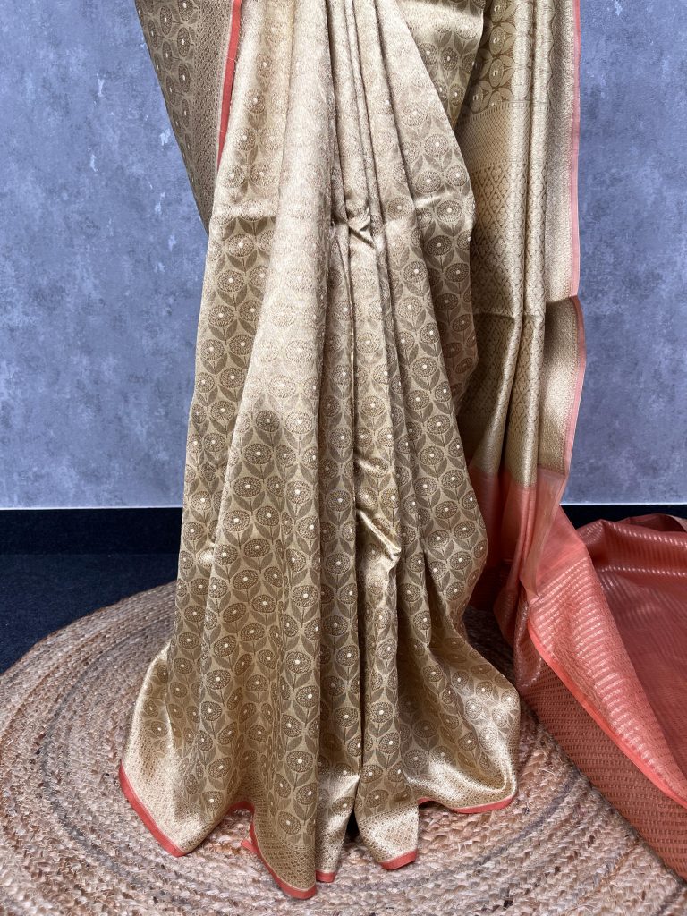 CHANDERI BROCADE BANARASI SAREE - Image 3