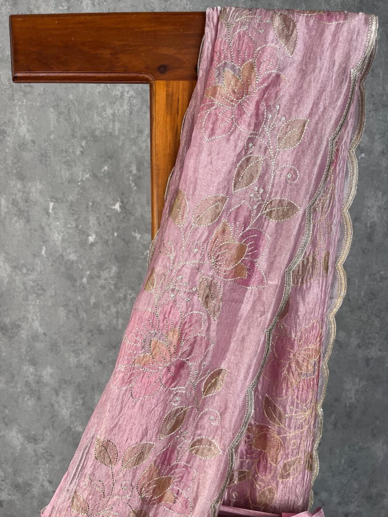 TISSUE SILK ORGANZA BANARASI SAREE - Image 2