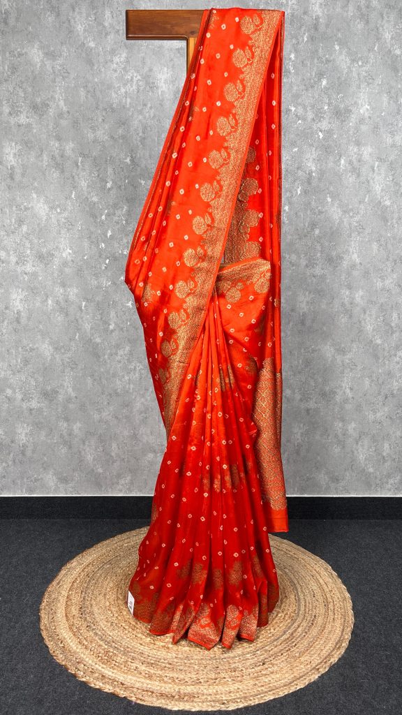 SEMI TUSSAR RAW SILK BANARASI SAREE