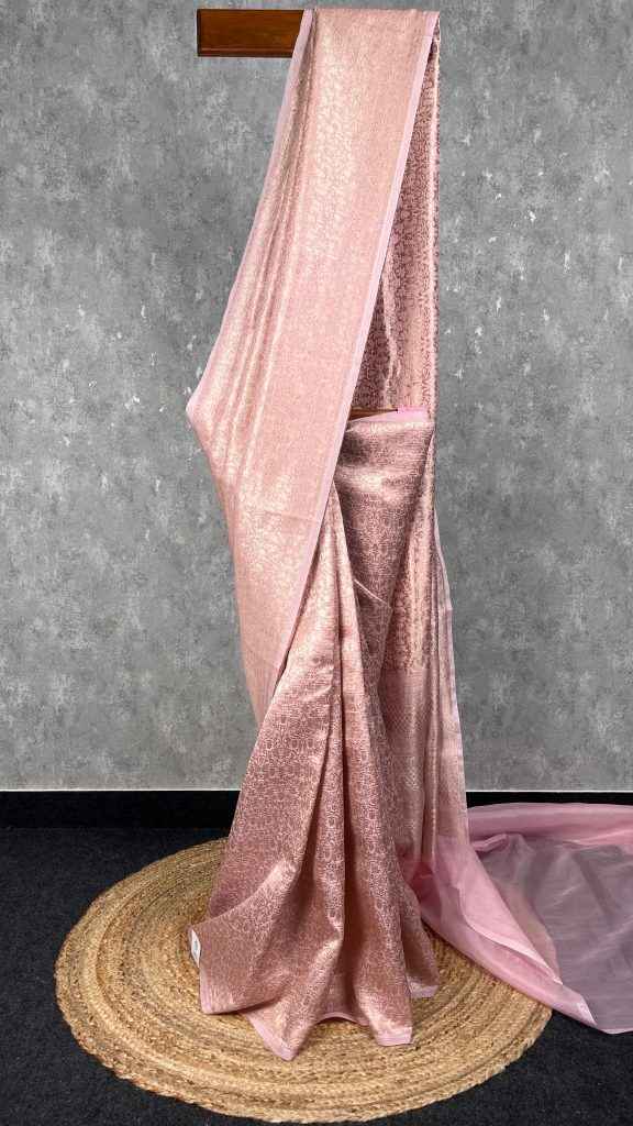 SILK ORGANZA WATER ZARI BANARASI SAREE