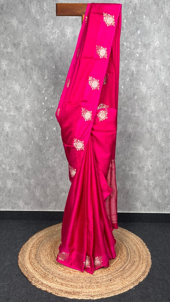 VISCOSE SATIN SILK BANARASI SAREE