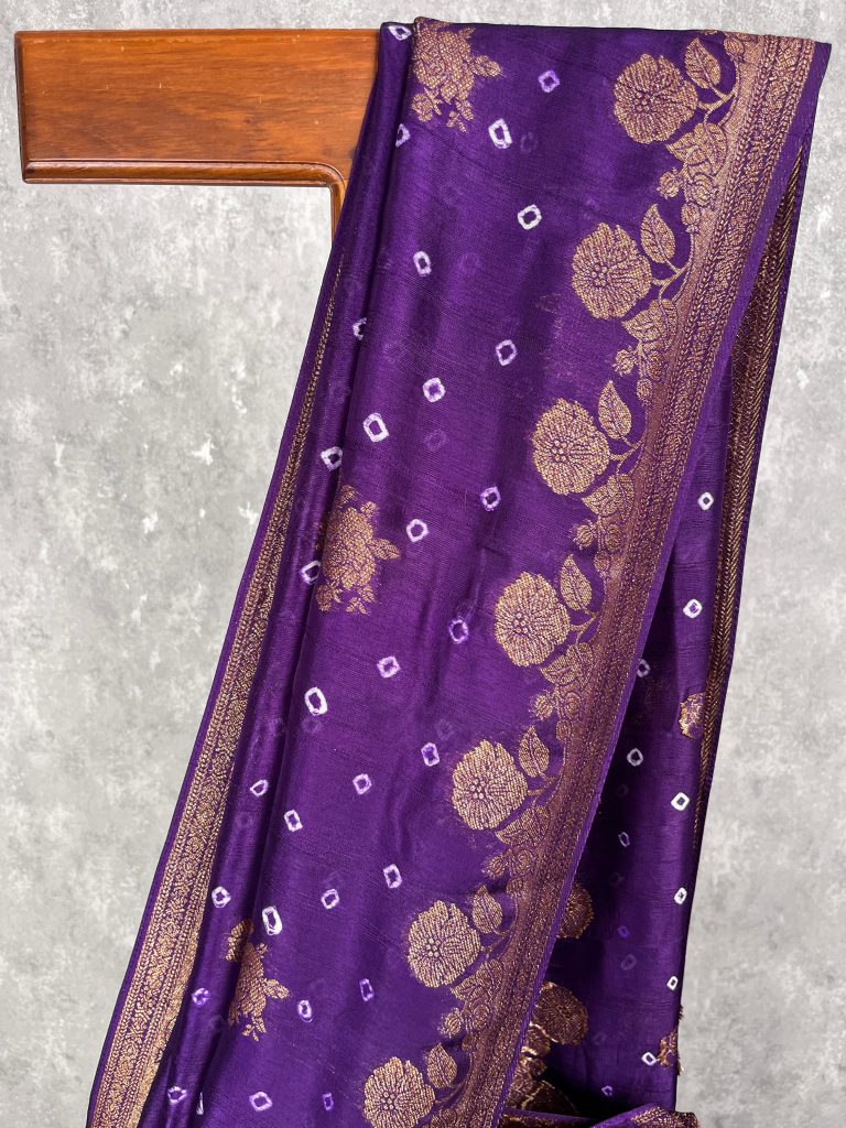 SEMI TUSSAR RAW SILK BANARASI SAREE - Image 2