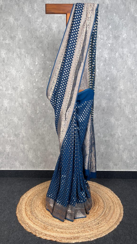 VISCOSE GEORGETTE BANARASI SAREE