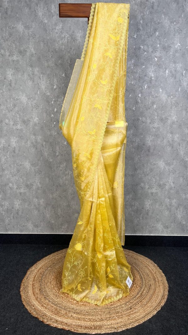 ORGANZA APPLIQUE SAREE