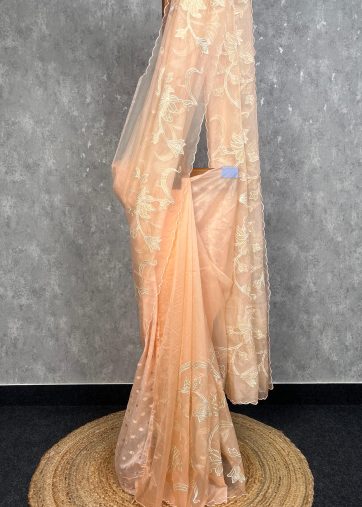 ORGANZA APPLIQUE SAREE