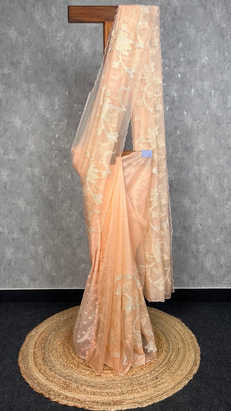 ORGANZA APPLIQUE SAREE