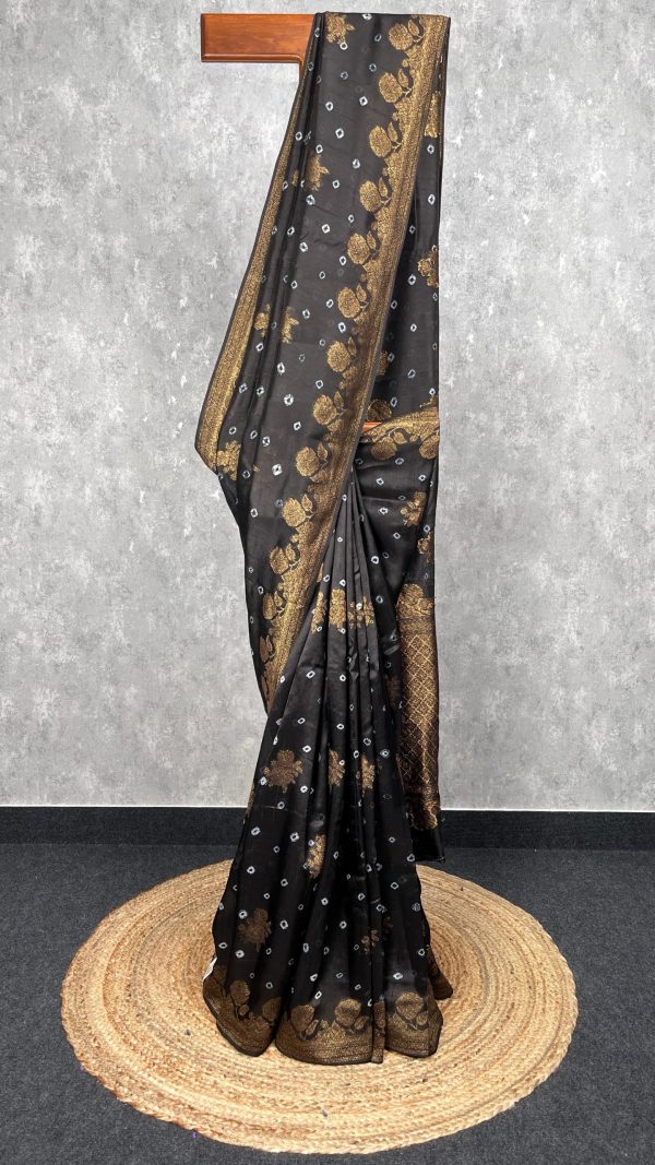 SEMI TUSSAR RAW SILK BANARASI SAREE