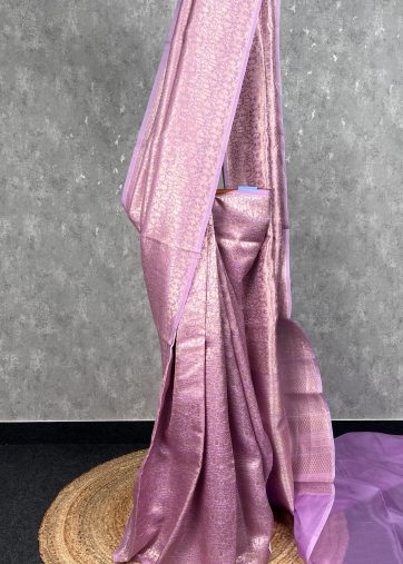 SILK ORGANZA WATER ZARI BANARASI SAREE