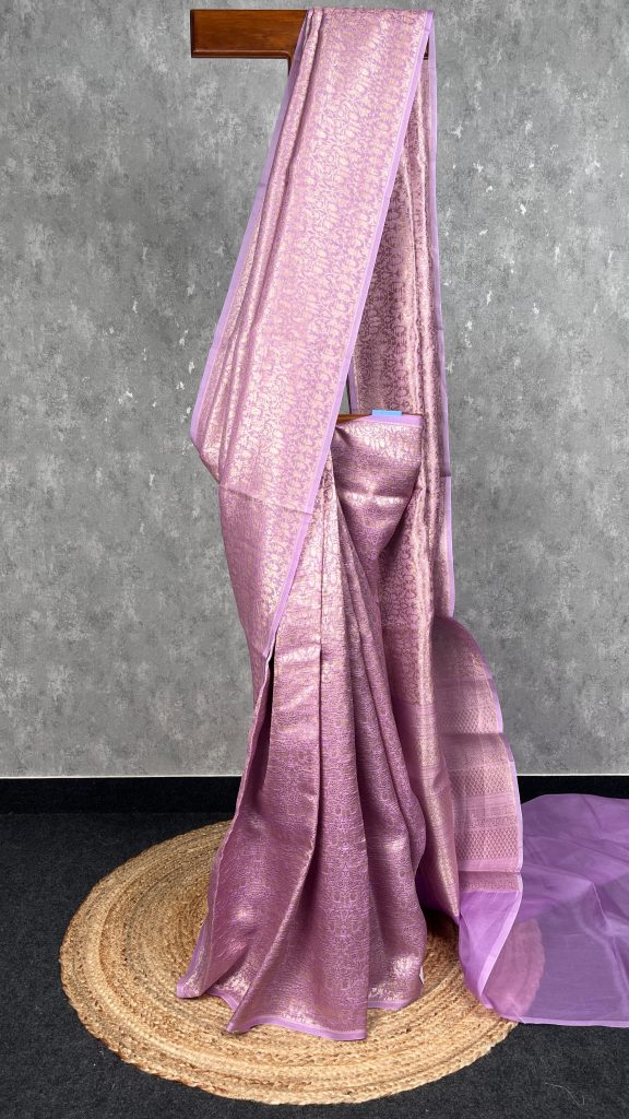SILK ORGANZA WATER ZARI BANARASI SAREE